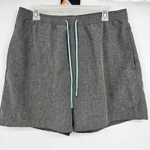 Huk Shorts Mens Large Swimming Trunks Lined Fishing Summer Gray